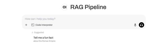 Screenshot of the Open WebUI query interface Screenshot of the Open WebUI query interface