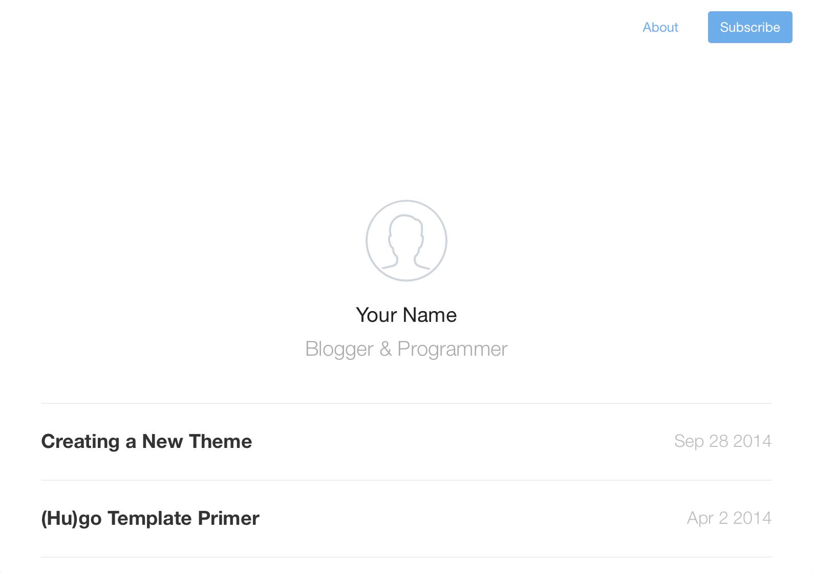 New Hugo Site - Development Server New Hugo Site - Development Server