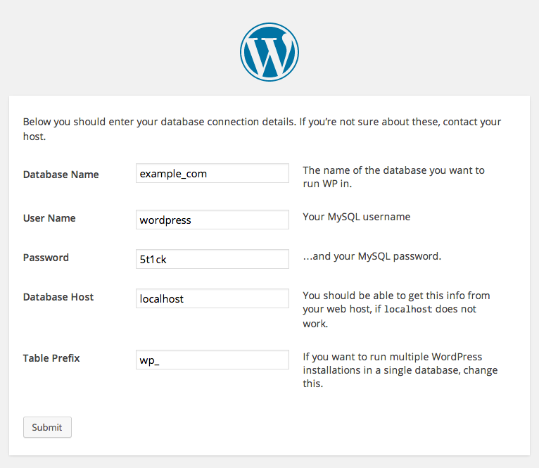 WordPress Installer. WordPress Installer.