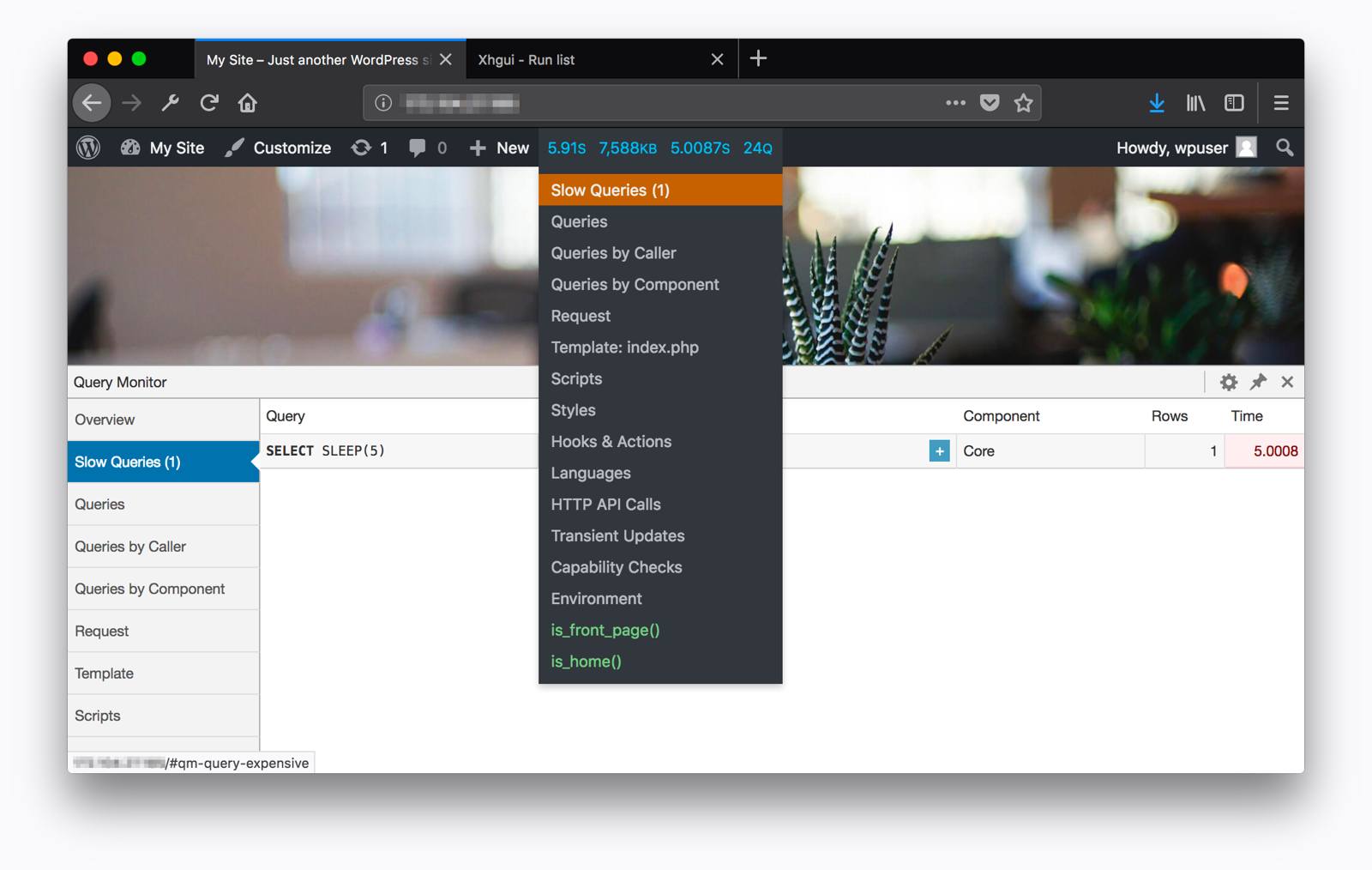Query Monitor Query Monitor