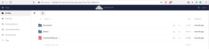 ownCloud is installed and ready to use as your private cloud ownCloud is installed and ready to use as your private cloud