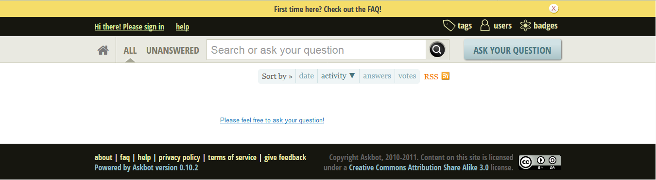 access askbot on web browser access askbot on web browser