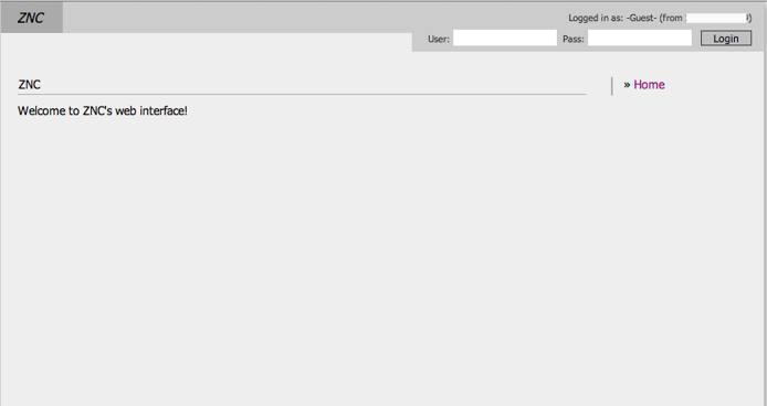 ZNCs Web Admin ZNCs Web Admin