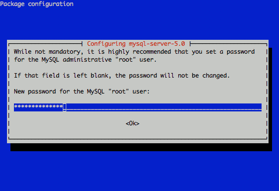 Setting the MySQL root password in Debian Squeeze. Setting the MySQL root password in Debian Squeeze.