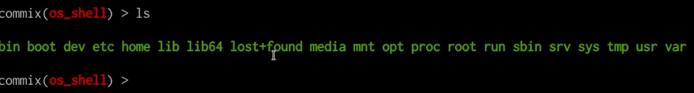 Commix pseudo terminal shell prompt - ls command Commix pseudo terminal shell prompt - ls command