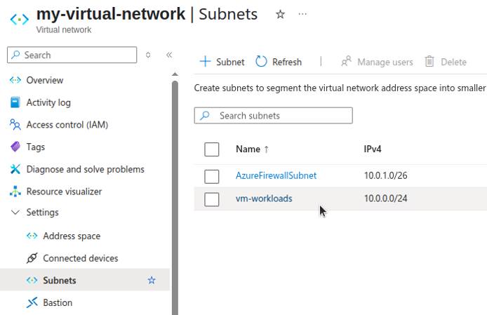 Diagram showing VM subnet IP address range. Diagram showing VM subnet IP address range.