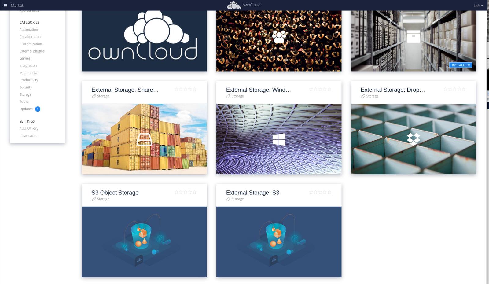 Access the External Storage: S3 app Access the External Storage: S3 app