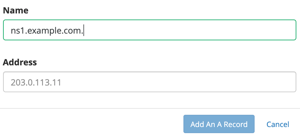 cPanel add NS entries. cPanel add NS entries.