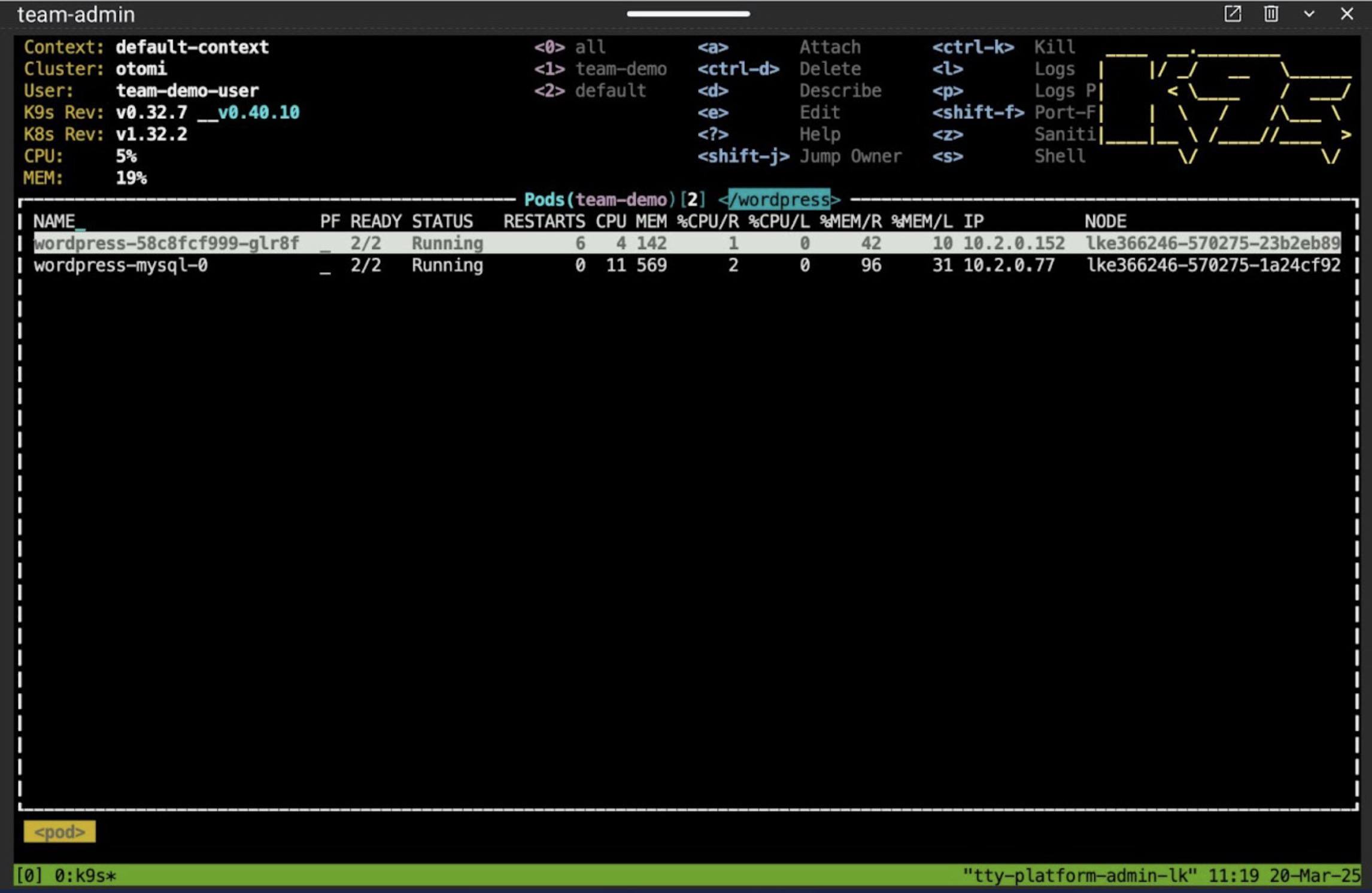 Pod Running Pod Running