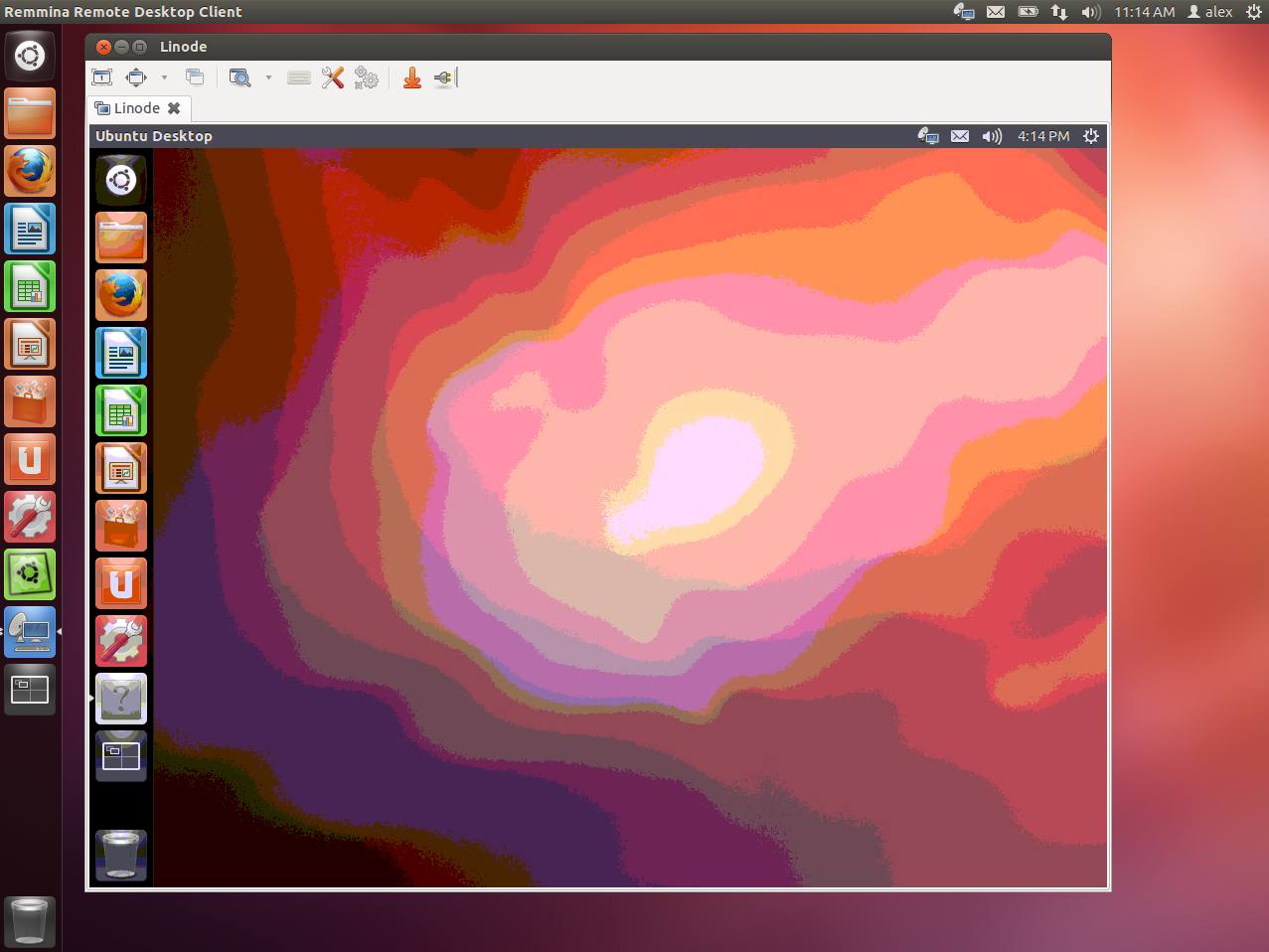 A VNC connection with a full Ubuntu desktop. A VNC connection with a full Ubuntu desktop.