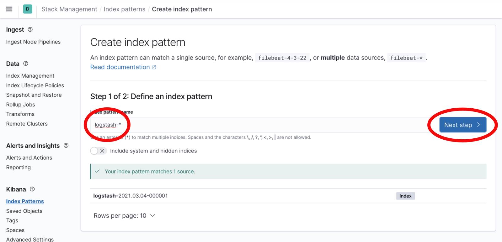 Kibana 7 Create Logstash Index Kibana 7 Create Logstash Index