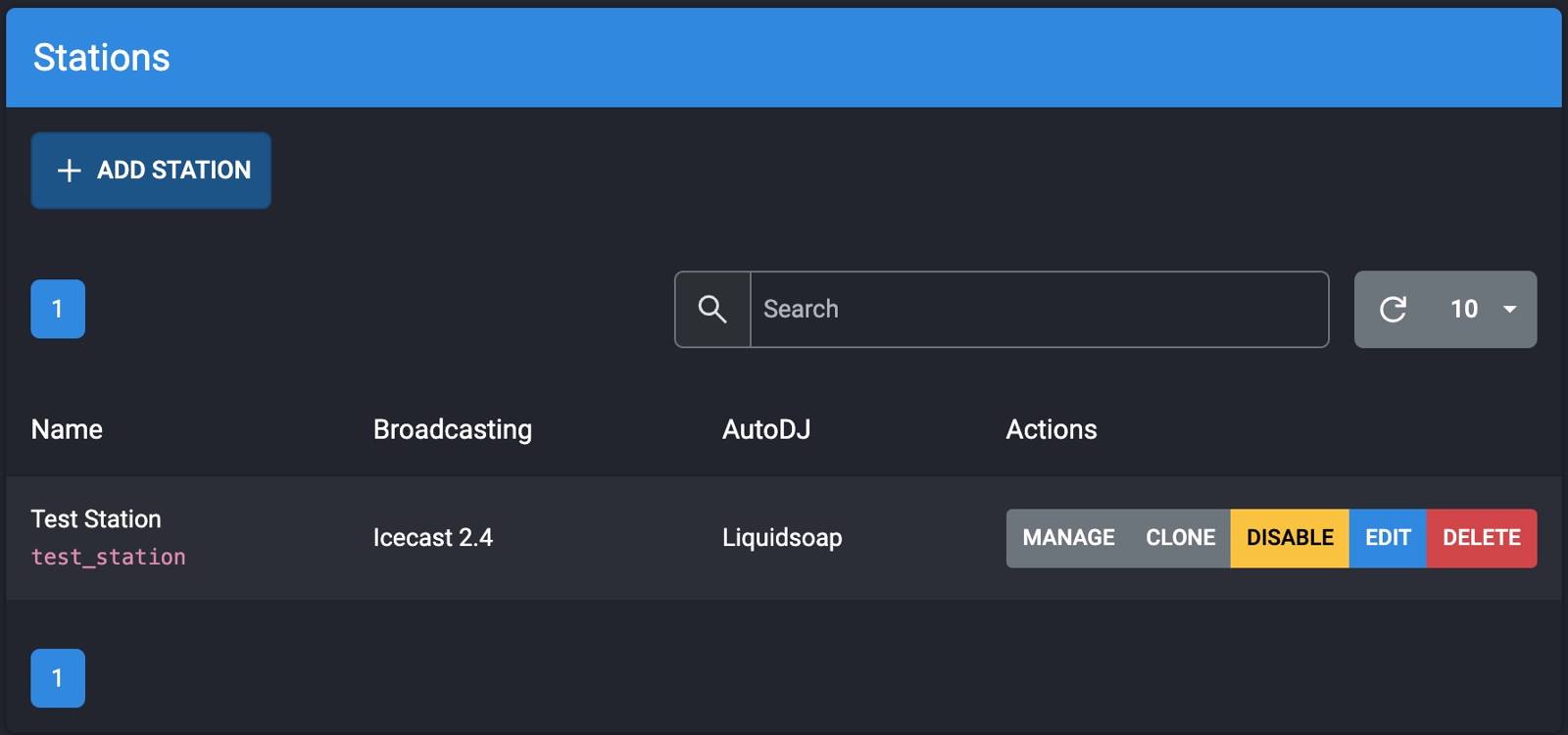 AzuraCast Manage Station AzuraCast Manage Station