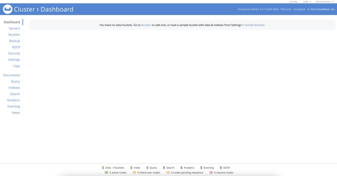 Couchbase Dashboard Couchbase Dashboard