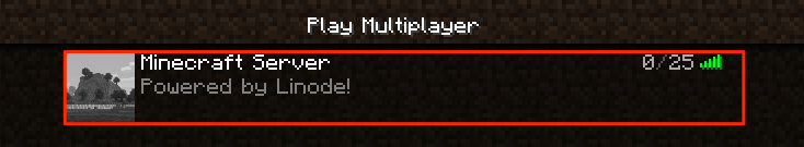 Screenshot of the new Minecraft server Screenshot of the new Minecraft server