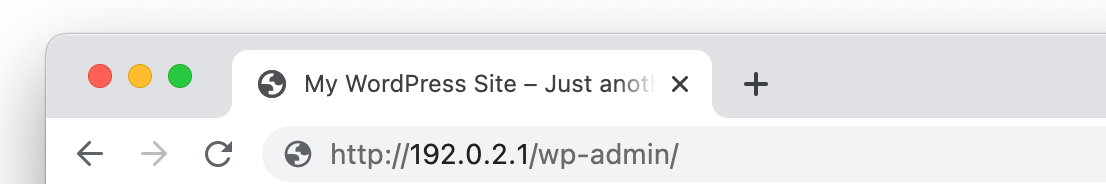 Screenshot of the browsers URL bar Screenshot of the browsers URL bar
