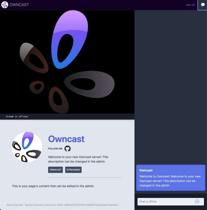 owncast.png The Owncast stream view owncast.png The Owncast stream view